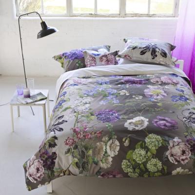 Housse de couette imprim&eacute;e en percale de coton, Alexandria