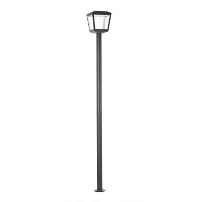Faro plaza - lampadaire ext&eacute;rieur led gris fonc&eacute; 18w 3000k ip54