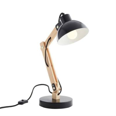 Lampe de bureau e27 max 40W design m&eacute;tal noir, BRILLIANT Moda, E27