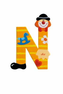 Sevi-81750-Lettre d&eacute;co bois-Lettre Clown N