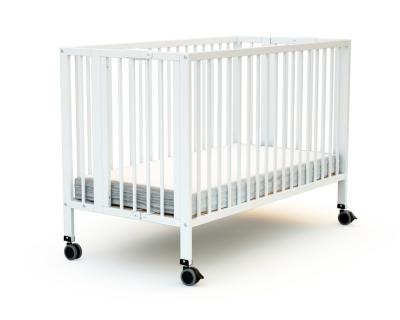 Lit b&eacute;b&eacute; pliant professionnel 60x120 blanc 