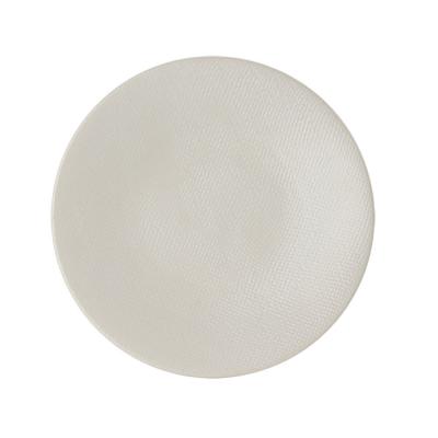Assiette &agrave; dessert en gr&egrave;s D20.5cm blanc - Lot de 6 VESUVIO