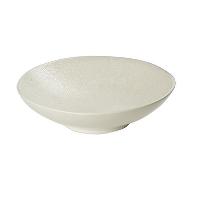 TABLE PASSION - Assiette creuse v&eacute;suvio blanc 19 cm (lot de 6)