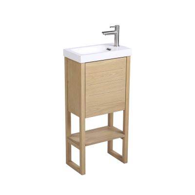 Meuble lave-mains vasque blanche atoll - Blanc