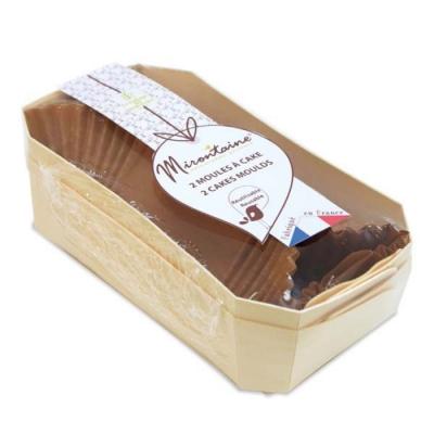 Set de 2 moules cake Mirontaine en bois 21 cm