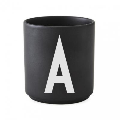 DESIGN LETTERS Tasse en porcelaine Personal  - A - noir