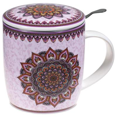 Bo&icirc;te Cadeau infuseur &agrave; th&eacute; Mug Mandala - Violet