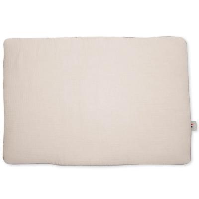 Oreiller Plat En Gaze De Coton Jeanne Beige