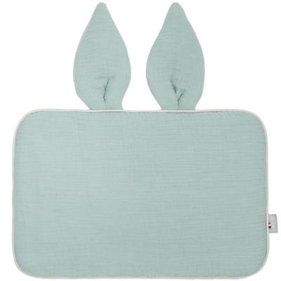 Oreiller plat lapin - Jeanne lapin- vert