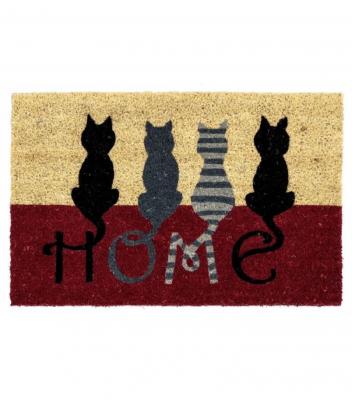 Wadiga Paillasson Coco Chats - 60x40x1.5cm