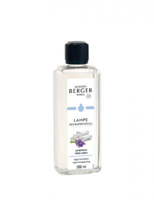 Recharge lampe Berger Linge Frais 500ml Blanc Maison Berger