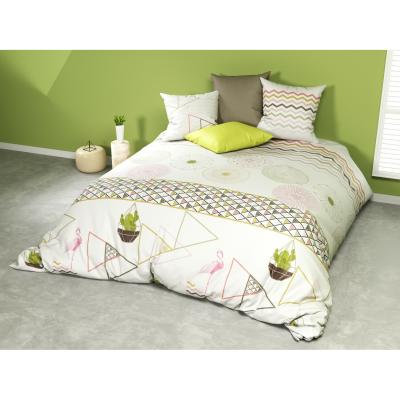 Parure de couette coton cactus : taille - 240 x 260 cm