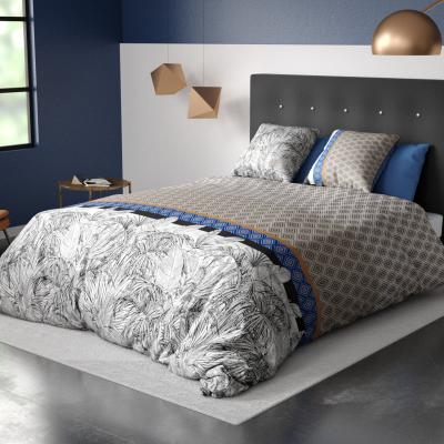 Parure housse de couette Gris 240x220 Atelier Du Coton 857729 - Gris