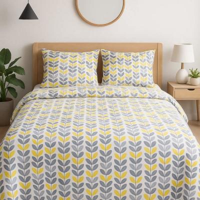 Housse de couette 220x240 cm + 2x taies d'oreiller 63x63 cm coton cabane