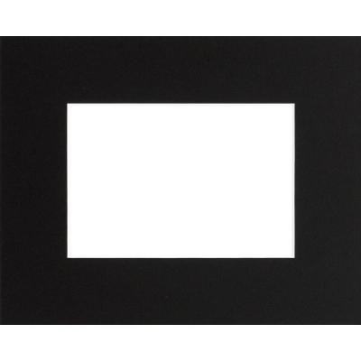 Passe-partout en carton noir 13x18 cm ouverture 9x13 cm