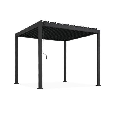 Pergola bioclimatique gris anthracite 300x300cm
