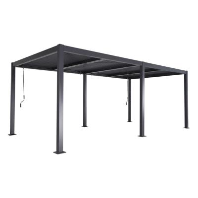 Pergola bioclimatique, aluminium et acier 3x6m