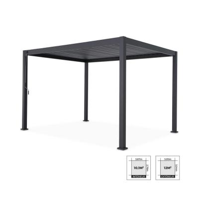 Pergola bioclimatique gris anthracite &middot; 300x400cm