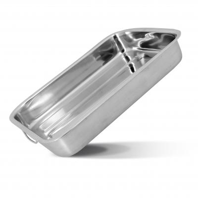 Plat &agrave; four rectangle harry 40x28 cm en inox avec poign&eacute;es 