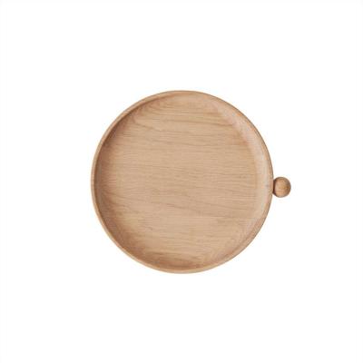 OYOY LIVING - Inka Wood Tray Round Small - Nature (L300217)
