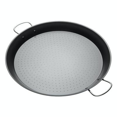 Po&ecirc;le &agrave; paella 46cm acier carbone gris