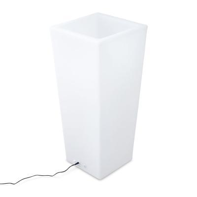 Pot de fleurs d&eacute;coratif lumineux LED 75cm 16 couleurs rechargeable