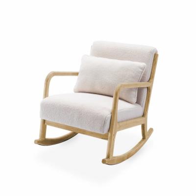 Rocking chair &agrave; bouclettes blanches l Alice's Garden