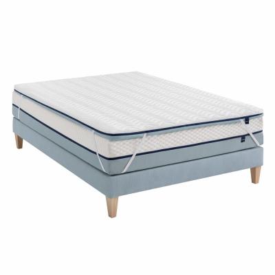 Someo - Surmatelas mousse m&eacute;moire de forme 7 cm S75 140x190 - Blanc