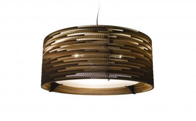 Graypants Drum24 lumi&egrave;re pendentif brun carton &Oslash;61x24cm