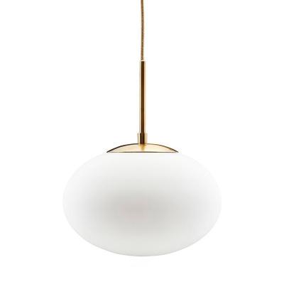 House Doctor laiton lampe opale avec bouchon en verre blanc