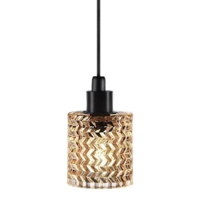 Nordlux Suspension Hollywood avec abat-jour verre, ambre