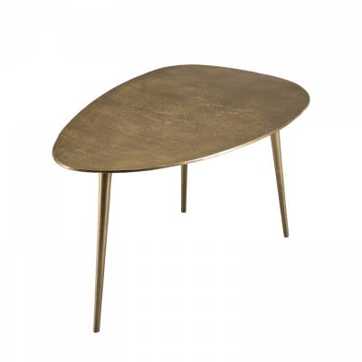 MACABANE JONAS - Table basse goutte d'eau aluminium dor&eacute;