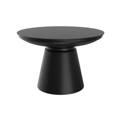 Table basse ronde en m&eacute;tal D60 cm - Gomez - Noir