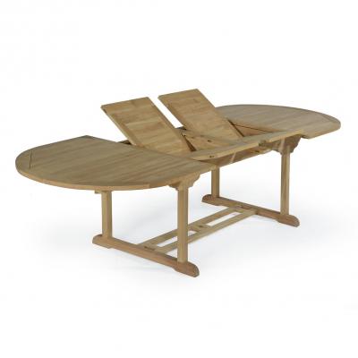 Table Extensible Ovale Teck Ecograde Florence 194/294 x 110 cm