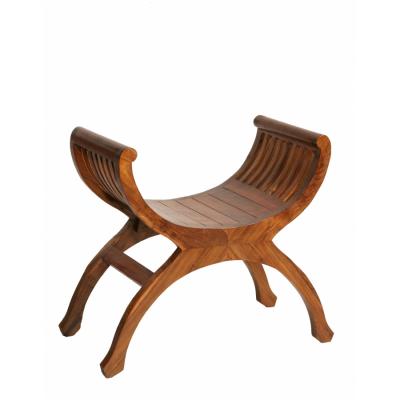 Tabouret dit Yuyu 1 Place en Teck massif - PIAS - L 75 x l 35 x H 56