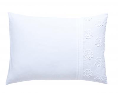 Taie d'oreiller 50x70 en coton blanc