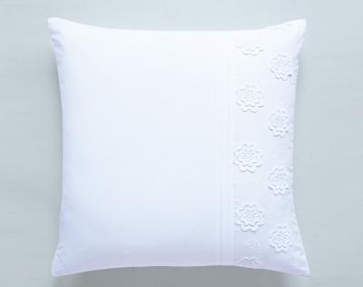 Taie d'oreiller 63x63 en coton blanc