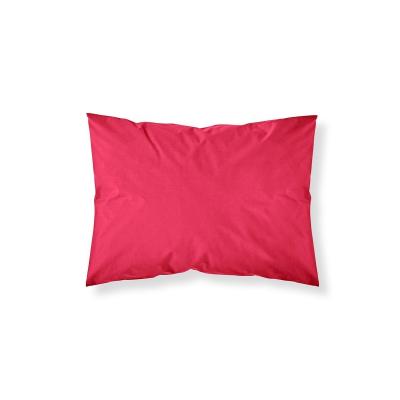 Taie D'oreiller Unie, Rouge Pomme D'amour, 50x70cm, 100% Coton
