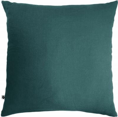 My Home Collection Taie d'oreiller 100% Gaze de Coton bleue 60x60 cm