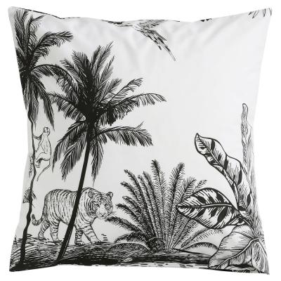 Taie D'oreiller 50x70 En Coton Gris Anthracite