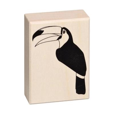 Artemio Oiseau Toucan Tampon, Bois, Noir, 5 x 2,5 x 7 cm ARTHF1047