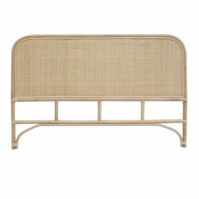 T&ecirc;te de lit 140cm en rotin naturel - Grace - Marron Clair
