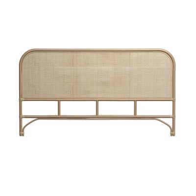 T&ecirc;te de lit 160 cm en rotin naturel - Grace - Marron Clair