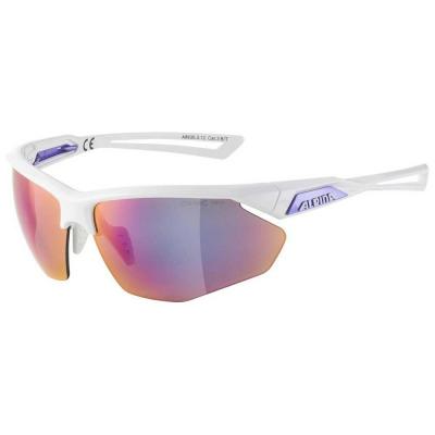 Alpina Nylos Hr Mirror Sunglasses Blanc Purple Mirror/CAT3