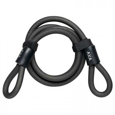 C&acirc;ble antivol Axa longueur 120cm duret&eacute; 10mm Noir
