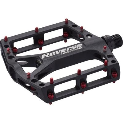 Reverse paire de pedales blackone noir rouge