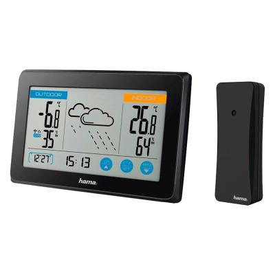 Station m&eacute;t&eacute;o ''touch'', noire Hama 00186314