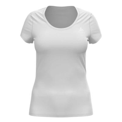 Tee shirt manches courtes odlo active f dry light eco blanc femme