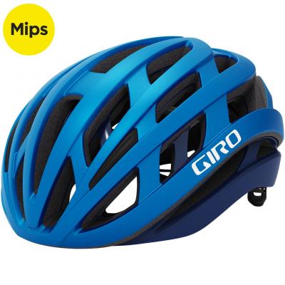 Casque route giro helios spherical mips bleu mat 2022