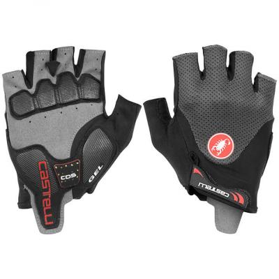 Gants courts Castelli Arenberg Gel 2 - Gris fonc&eacute;} - XL}, Gris fonc&eacute;}